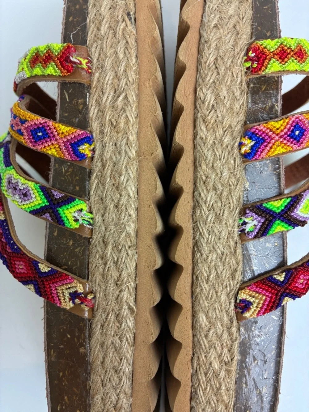 🇲🇽Authentic Leather Mexican Huarache Sandal🇲🇽 Handmade Artsan Mex 26 US 9.5-10